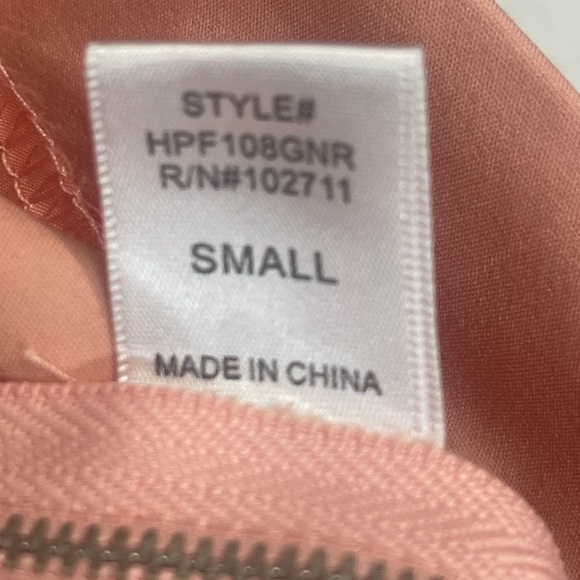 Harlowe & Graham Side Zip Shorts Pale Pink Small - Picture 4 of 6